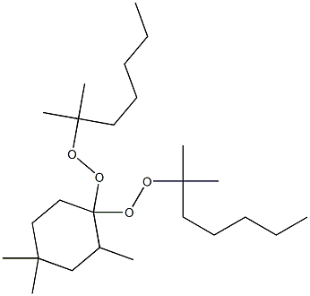 2,4,4-Trimethyl-1,1-bis(1,1-dimethylhexylperoxy)cyclohexane Structure