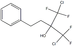 1,1-Bis(chlorodifluoromethyl)-3-phenyl-1-propanol Structure