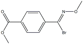 4-[(Methoxyimino)bromomethyl]benzoic acid methyl ester 구조식 이미지