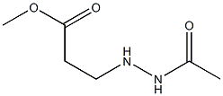 3-(2-Acetylhydrazino)propionic acid methyl ester Structure