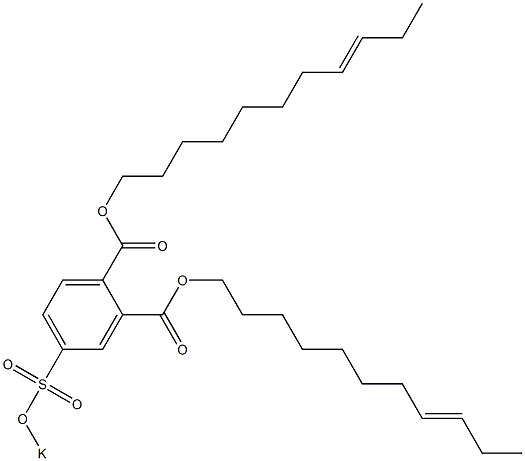 4-(Potassiosulfo)phthalic acid di(8-undecenyl) ester Structure