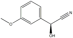 (S)-Hydroxy(3-methoxyphenyl)acetonitrile 구조식 이미지