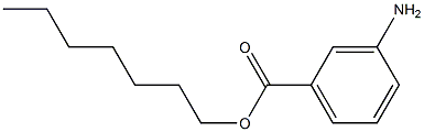 3-Aminobenzoic acid heptyl ester 구조식 이미지