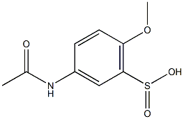 3-(Acetylamino)-6-methoxybenzenesulfinic acid 구조식 이미지