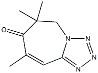 5,7,7-Trimethyl-8H-1,2,3,8a-tetraazaazulen-6(7H)-one 구조식 이미지