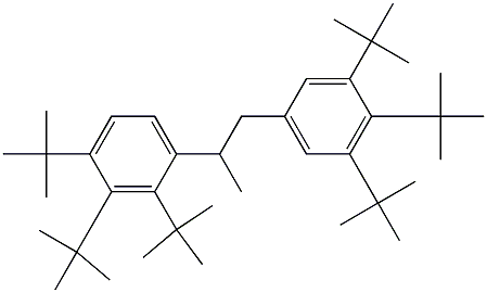 2-(2,3,4-Tri-tert-butylphenyl)-1-(3,4,5-tri-tert-butylphenyl)propane Structure