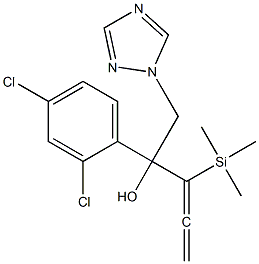 1-(2,4-Dichlorophenyl)-1-[1-(trimethylsilyl)-1,2-propanedien-1-yl]-2-(1H-1,2,4-triazol-1-yl)ethanol Structure