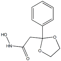 (2-Phenyl-1,3-dioxolan-2-yl)acetohydroxamic acid 구조식 이미지