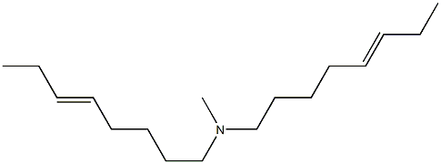 N-Methyl-N,N-di(5-octenyl)amine 구조식 이미지