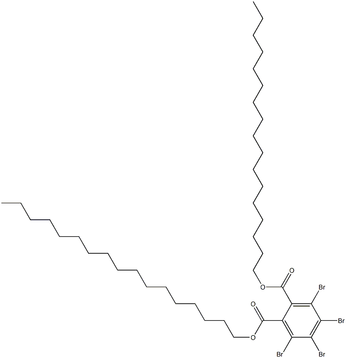 Tetrabromophthalic acid diheptadecyl ester 구조식 이미지