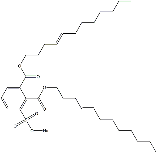 3-(Sodiosulfo)phthalic acid di(4-dodecenyl) ester 구조식 이미지