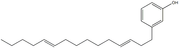 3-(3,10-Pentadecadienyl)phenol 구조식 이미지