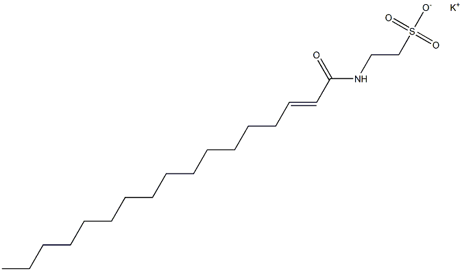 N-(2-Heptadecenoyl)taurine potassium salt Structure