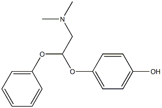 N,N-Dimethyl-2-phenoxy-2-(4-hydroxyphenoxy)ethanamine 구조식 이미지