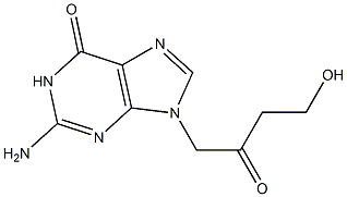 2-Amino-9-(4-hydroxy-2-oxobutyl)-9H-purin-6(1H)-one 구조식 이미지