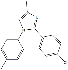 1-(4-Methylphenyl)-5-(4-chlorophenyl)-3-methyl-1H-1,2,4-triazole 구조식 이미지