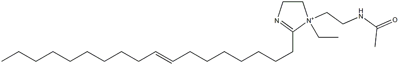 1-[2-(Acetylamino)ethyl]-1-ethyl-2-(8-octadecenyl)-2-imidazoline-1-ium Structure