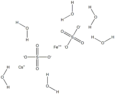 Cesium iron(II) disulfate hexahydrate 구조식 이미지