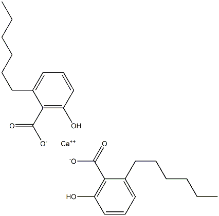 Bis(2-hexyl-6-hydroxybenzoic acid)calcium salt Structure