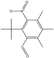 2-tert-Butyl-4,5,6-trimethyl-3-nitrobenzenecarbaldehyde 구조식 이미지