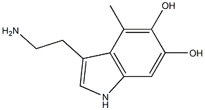 3-(2-Aminoethyl)-4-methyl-1H-indole-5,6-diol Structure