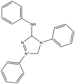 3,5-Dihydro-1,4-diphenyl-3-anilino-4H-1,2,4-triazol-1-ium Structure