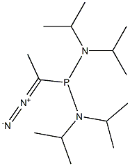 Diazo(methyl)[bis(diisopropylamino)phosphino]methane Structure