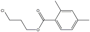 2,4-Dimethylbenzenecarboxylic acid 3-chloropropyl ester Structure