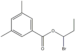 3,5-Dimethylbenzenecarboxylic acid 1-bromopropyl ester Structure