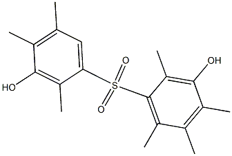 3,3'-Dihydroxy-2,2',4,4',5,5',6-heptamethyl[sulfonylbisbenzene] Structure