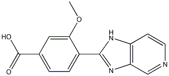 4-(1H-Imidazo[4,5-c]pyridin-2-yl)-3-methoxybenzoic acid 구조식 이미지