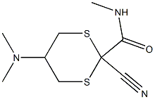 2-Cyano-5-(dimethylamino)-N-methyl-1,3-dithiane-2-carboxamide Structure