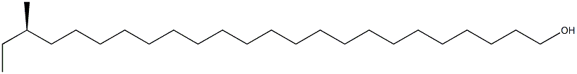 [R,(-)]-22-Methyl-1-tetracosanol 구조식 이미지