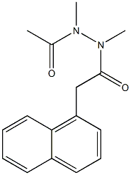 N,N'-Dimethyl-N'-acetyl-2-(1-naphtyl)acetic acid hydrazide Structure