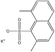 2,8-Dimethyl-1-naphthalenesulfonic acid potassium salt Structure