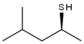 [S,(+)]-4-Methyl-2-pentanethiol 구조식 이미지