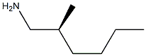 [S,(-)]-2-Methylhexylamine 구조식 이미지