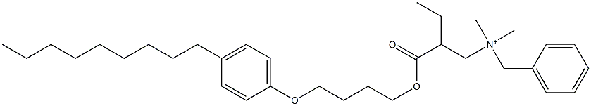 N,N-Dimethyl-N-benzyl-N-[2-[[4-(4-nonylphenyloxy)butyl]oxycarbonyl]butyl]aminium 구조식 이미지