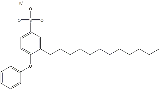 4-Phenoxy-3-dodecylbenzenesulfonic acid potassium salt Structure