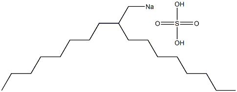 Sulfuric acid 2-octyldecyl=sodium salt 구조식 이미지