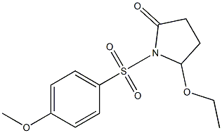 5-Ethoxy-1-[[4-methoxyphenyl]sulfonyl]pyrrolidin-2-one 구조식 이미지