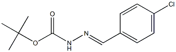 4-Chlorobenzaldehyde tert-butyloxycarbonyl hydrazone Structure