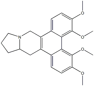 3,4,5,6-Tetramethoxy-9,11,12,13,13a,14-hexahydrodibenzo[f,h]pyrrolo[1,2-b]isoquinoline 구조식 이미지