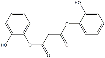 Malonic acid bis(2-hydroxyphenyl) ester 구조식 이미지