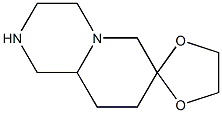 7,7-(Ethylenedioxy)octahydro-2H-pyrido[1,2-a]pyrazine 구조식 이미지