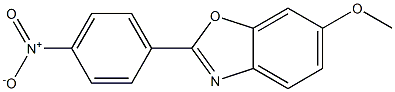 6-Methoxy-2-[4-nitrophenyl]benzoxazole 구조식 이미지