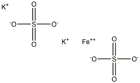 Dipotassium iron(II) sulfate 구조식 이미지