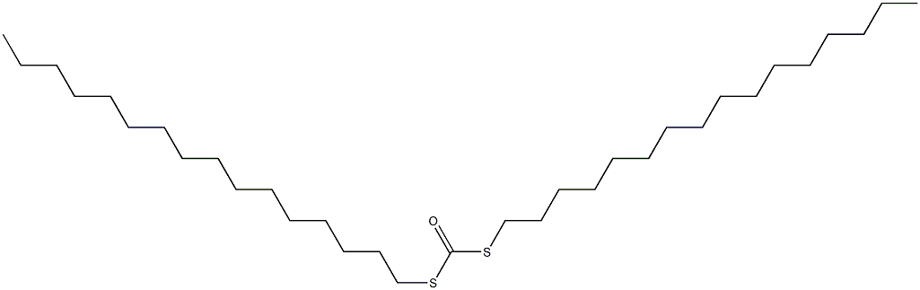 Dithiocarbonic acid S,S-dihexadecyl ester Structure