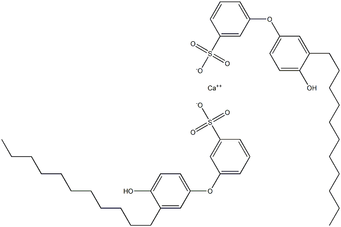 Bis(4'-hydroxy-3'-undecyl[oxybisbenzene]-3-sulfonic acid)calcium salt Structure