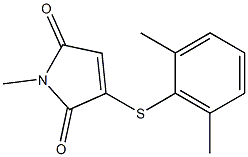 2-(2,6-Dimethylphenylthio)-N-methylmaleimide Structure